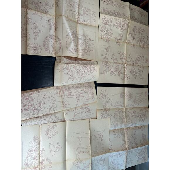 Artex- Vtg Decorators Pack Iron On Decorating Designs Transfers- No 2400- Used - Picture 2 of 6